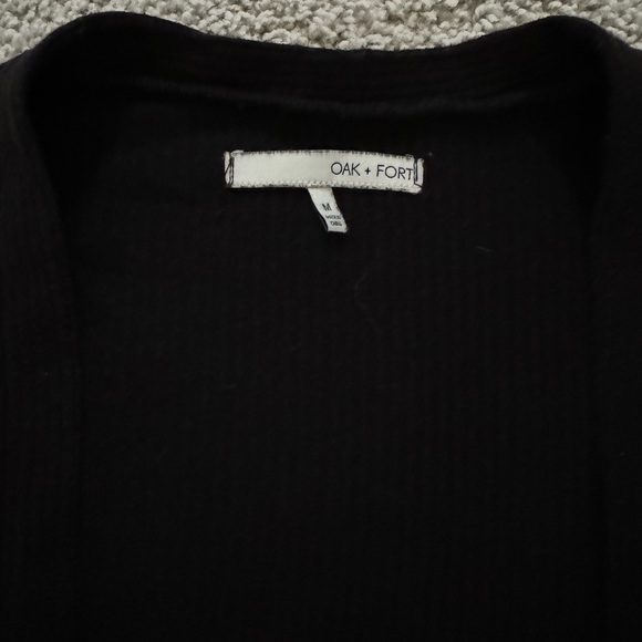 Oak + Fort Long Ribbed Cardigan - Picture 2 of 4